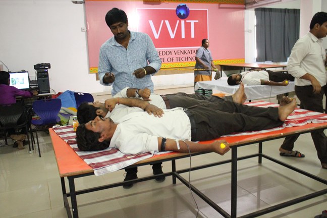 Blood donation camp at vvit
