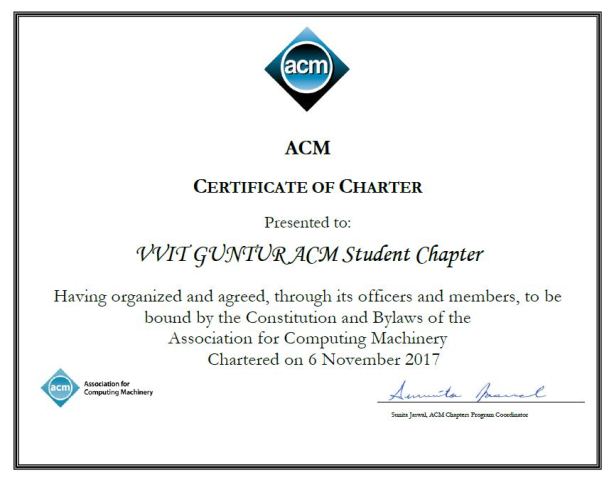 CSE ACM Student Chapter 2017